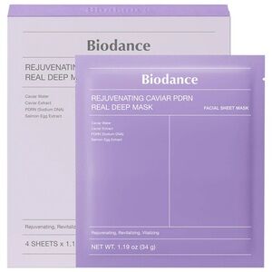 Biodance Rejuvenating Caviar PDRN Real Deep Mask - 4 Pack